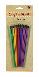 12PK COLOURED ARTIST BRUSHES